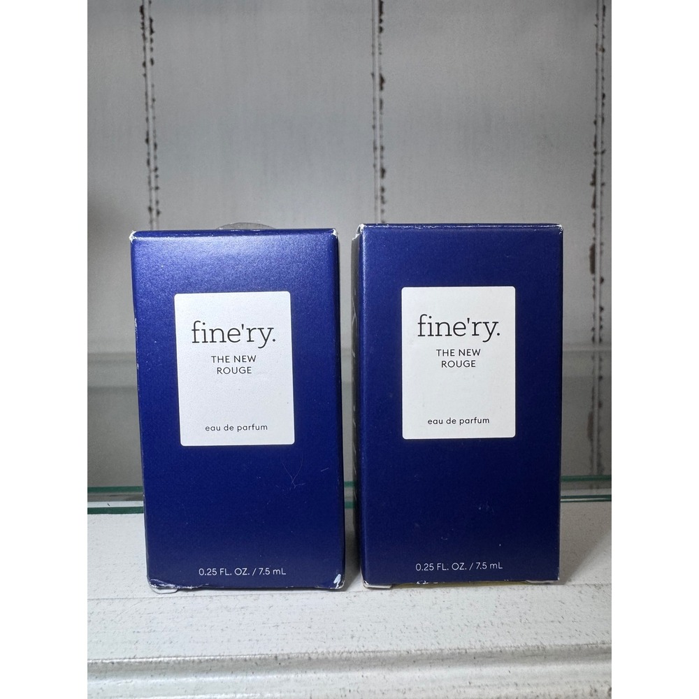 Fine'ry The New Rouge Eau de Parfum 0.25 fl oz Travel Size Duo Set of 2 New